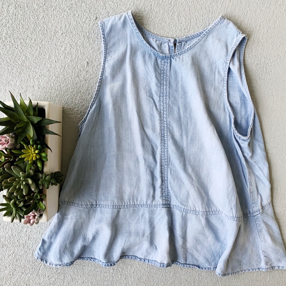 Anthropologie CLOTH & STONE Denim Top